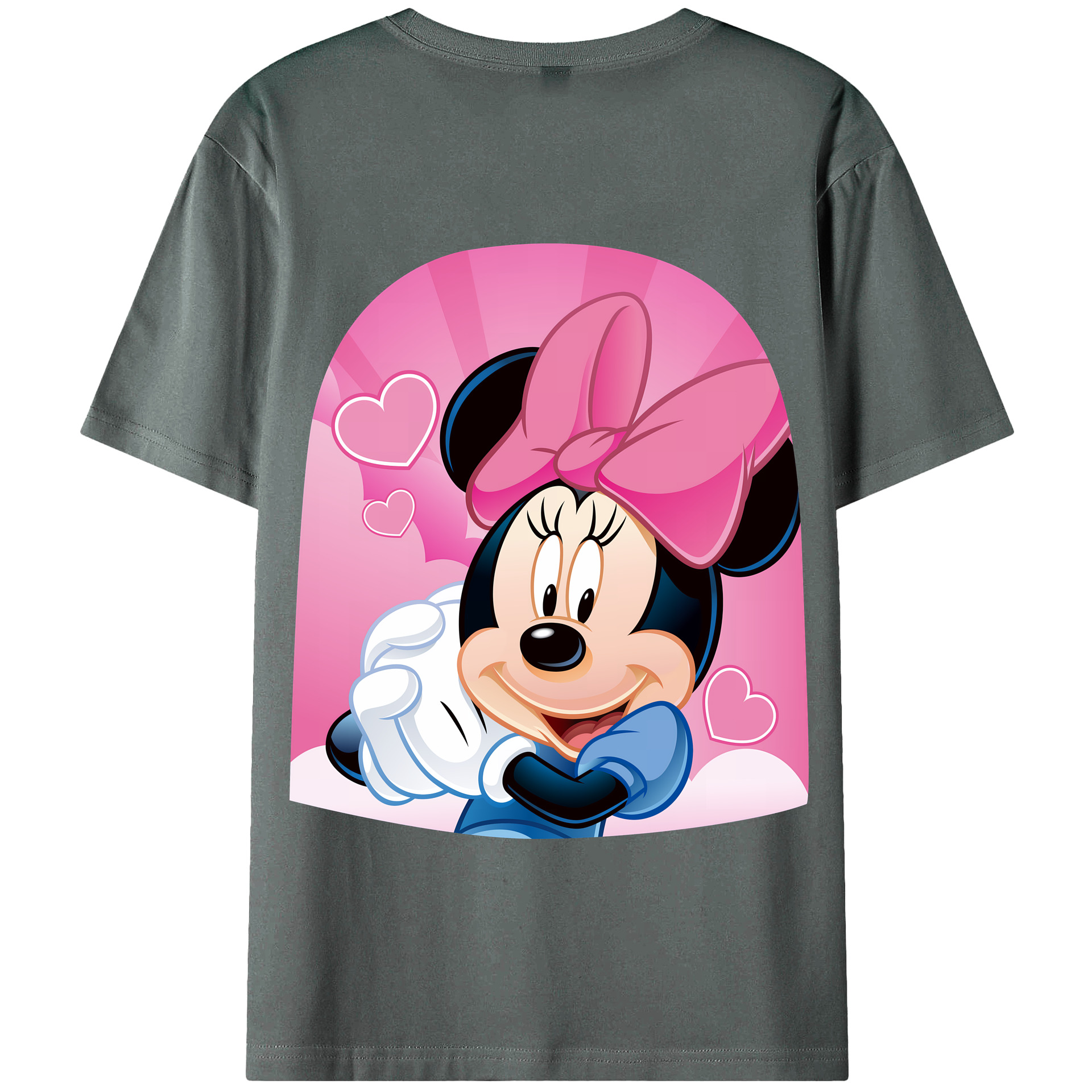 （画像用） ミッキーマウス Mickey Mouse 綿100％半袖Tシャツ（背面プリント）